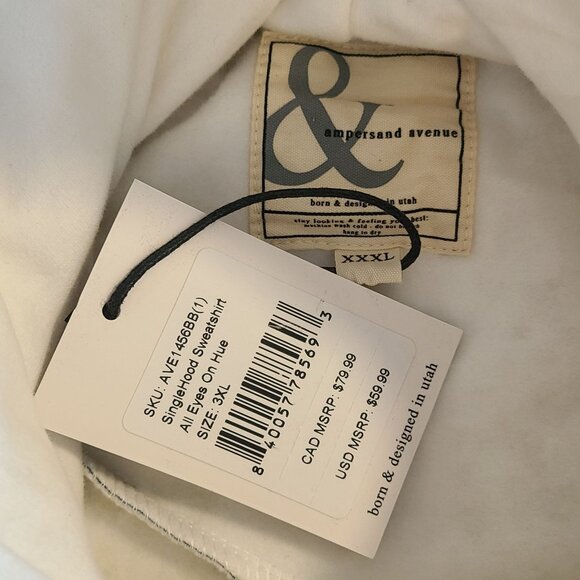 Ampersand Ave Single Hood Sweatshirt All Eyes On Hue Southwest NEW 3XL runs smal - Picture 5 of 8